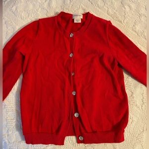 Crewcuts Jeweled Holiday Girls Cardigan XS